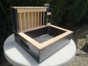 Rabbit Hay Feeder Water Litter box - Nibbler Combo Mini Spectra - Scratchy Things Premium Pet Furniture