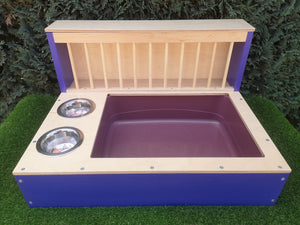 Rabbit Hay Feeder Litter box - Nibbler Combo Spectra 3in1 - Scratchy Things Premium Pet Furniture