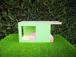 Cat Wall Shelf Bed Corner Tunnel - Wally CornerTunnel - Scratchy Things Premium Pet Furniture