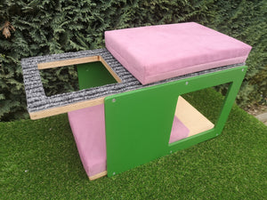 Cat Wall Shelf Bed Corner Tunnel - Wally CornerTunnel - Scratchy Things Premium Pet Furniture