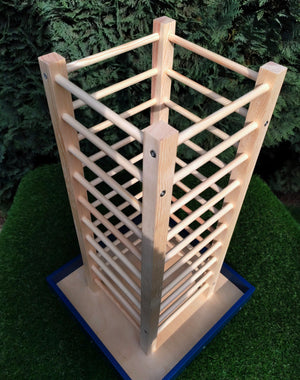 Rabbit Hay Rack Feeder Tower - Nibbler HayTower - Scratchy Things Premium Pet Furniture
