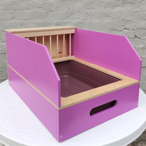 Rabbit Hay Feeder Litter box - Nibbler NaughtyVille 2in1 - Scratchy Things Premium Pet Furniture