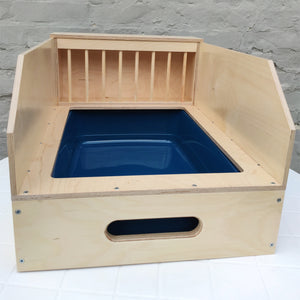 Rabbit Hay Feeder Litter box - Nibbler NaughtyVille 2in1 - Scratchy Things Premium Pet Furniture