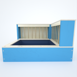 Rabbit Hay Feeder Litter box - Nibbler Combo Corner 2n1 - Scratchy Things Premium Pet Furniture