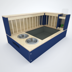 Rabbit Hay Feeder Litter box - Nibbler Combo Corner 4in1 - Scratchy Things Premium Pet Furniture