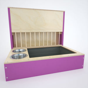 Rabbit Hay Rack Feeder Tower - Nibbler HaySilo - extension for Nibbler Combo hay rack - Scratchy Things Premium Pet Furniture