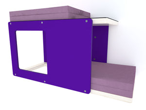 Cat Wall Shelf Bed Corner Tunnel - Wally CornerTunnel Upside-Down - Scratchy Things Premium Pet Furniture