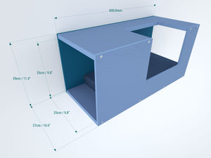 Cat Wall Shelf Bed - Wally Mezzanine Mini - Scratchy Things Premium Pet Furniture