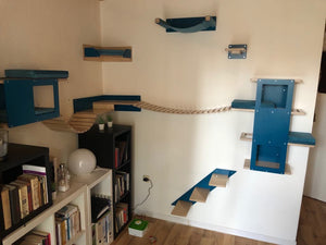 Cat Wall Shelf Bed - Wally Stacker - Scratchy Things Premium Pet Furniture