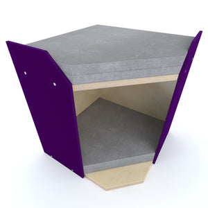 Big Cat Wall Shelf Bed Box - Wally BigCat CornerBox Double Decker - Scratchy Things Premium Pet Furniture