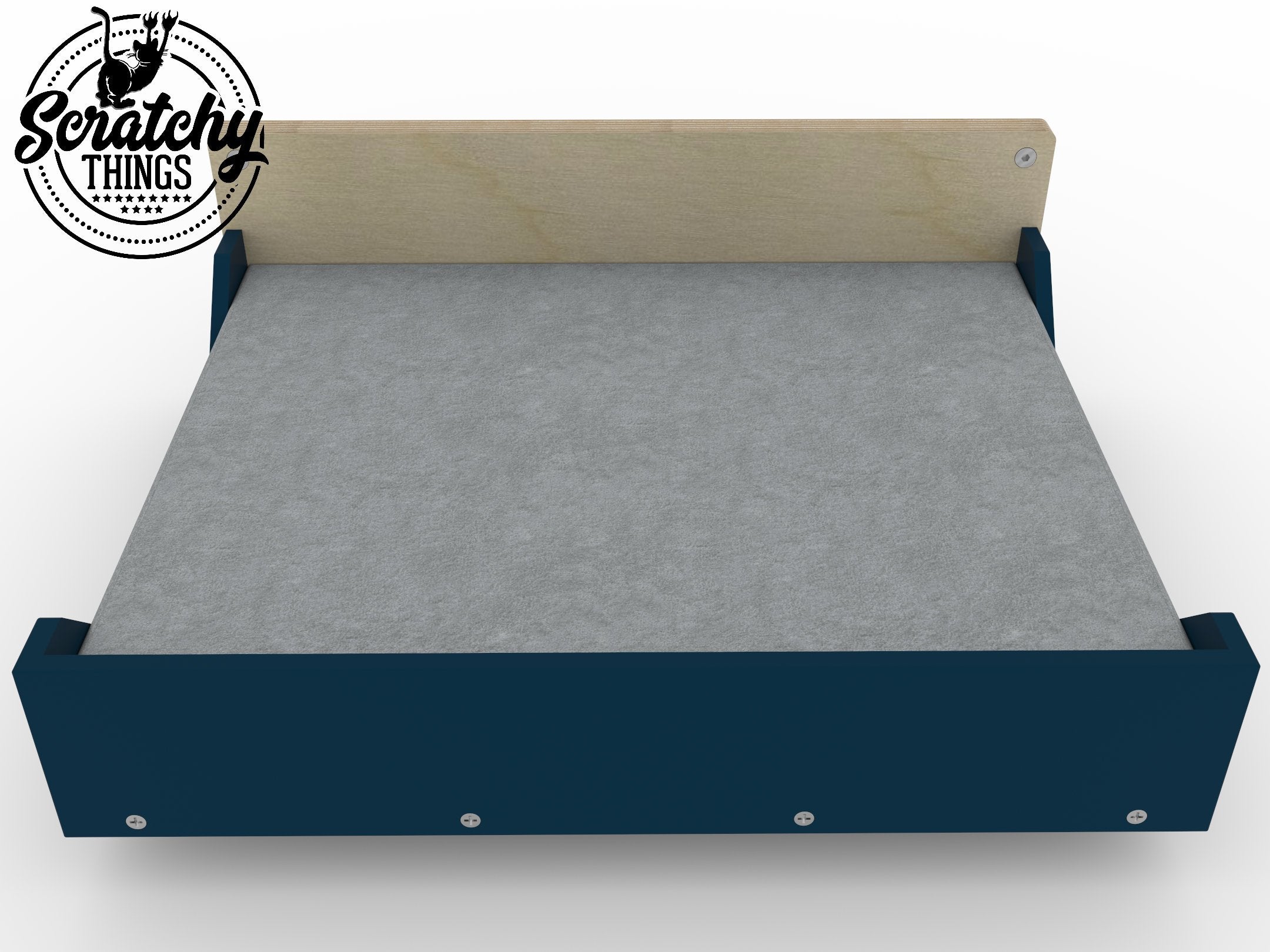 Big Cat Wall Shelf Bed Bundle - Wally BigCat Flat Plus Double Bundle - Scratchy Things Premium Pet Furniture
