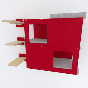 Big Cat Wall Shelf Bed Bundle - Wally BigCat Loft Bundle - Scratchy Things Premium Pet Furniture