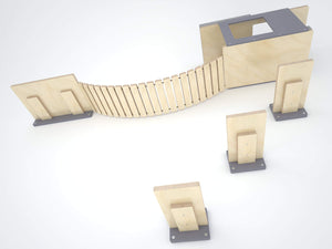 Big Cat Wall Shelf Bed Bundle - Wally BigCat Mini Play Bundle - Scratchy Things Premium Pet Furniture