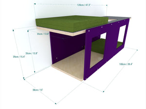 Big Cat Wall Shelf Bed Giant - Wally Giant Tunnel - Scratchy Things Premium Pet Furniture