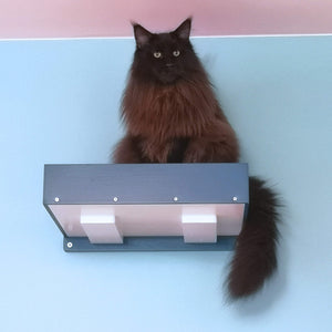 Big Cat Wall Shelf Bed - Wally BigCat Flat Plus - Scratchy Things Premium Pet Furniture