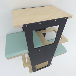 Big Cat Wall Shelf Bed - Wally BigCat Stacker - Scratchy Things Premium Pet Furniture