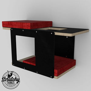 Big Cat Wall Shelf Bed - Wally Bigcat Tunnel Mini - Scratchy Things Premium Pet Furniture