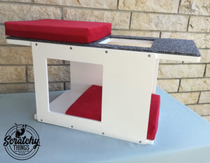 Big Cat Wall Shelf Bed - Wally Bigcat Tunnel Mini - Scratchy Things Premium Pet Furniture