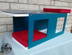 Big Cat Wall Shelf Bed - Wally BigCat Tunnel - Scratchy Things Premium Pet Furniture