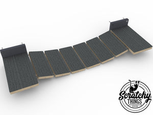 Cat Bridge Shelf Step Wide - Wally WideBridge (1Step - 1Step mount) - Scratchy Things Premium Pet Furniture