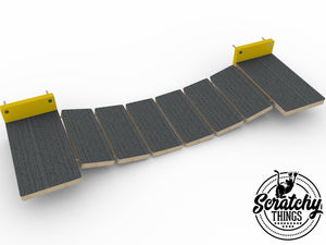 Cat Bridge Shelf Step Wide - Wally WideBridge (1Step - 1Step mount) - Scratchy Things Premium Pet Furniture