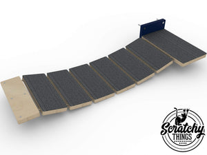 Cat Bridge Shelf Step Wide - Wally WideBridge (Solo - 1Step mount) - Scratchy Things Premium Pet Furniture