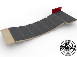 Cat Bridge Shelf Step Wide - Wally WideBridge (Solo - 1Step mount) - Scratchy Things Premium Pet Furniture