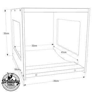Cat Ceiling Shelf Bed Hammock - Wally Top Cot - Scratchy Things Premium Pet Furniture