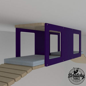 Cat Ceiling Shelf Bed - Wally Tunnel Top - Scratchy Things Premium Pet Furniture