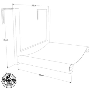 Cat Radiator Bed Hammock - Toasty Cot - Scratchy Things Premium Pet Furniture