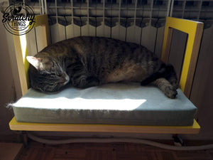 Cat Radiator Bed Hammock - Toasty Flat - Scratchy Things Premium Pet Furniture