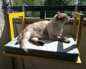 Cat Radiator Bed Hammock - Toasty Flat - Scratchy Things Premium Pet Furniture