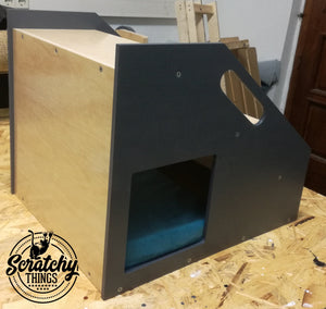 Cat Stairs Box House Bed - Boxy 3-Step - Scratchy Things Premium Pet Furniture