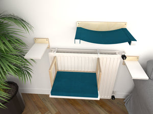 Cat Wall Shelf Bed Bundle - Double Heater Bundle - Scratchy Things Premium Pet Furniture