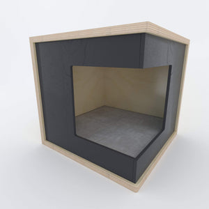 Cat Wall Shelf Bed Corner Box - Wally CornerBox - Scratchy Things Premium Pet Furniture