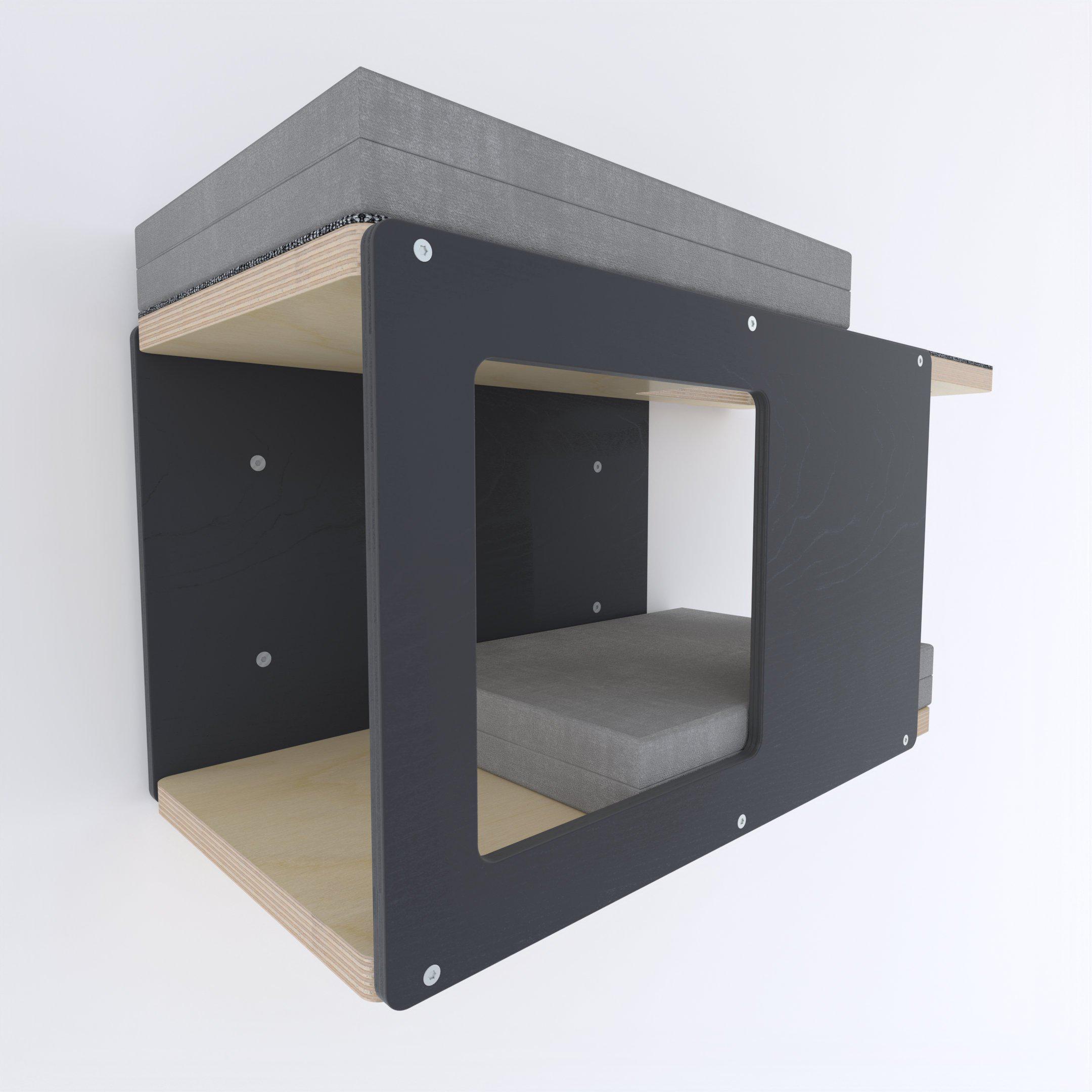 Cat Wall Shelf Bed Corner Tunnel - Wally CornerTunnel - Scratchy Things Premium Pet Furniture