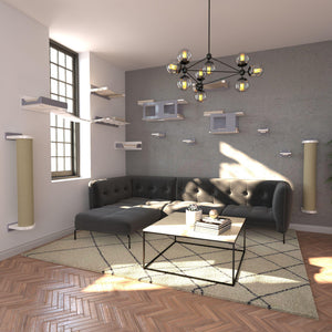 Cat Wall Shelf Bed Scratching Post Bundle - Big Scratchy Bundle - Scratchy Things Premium Pet Furniture