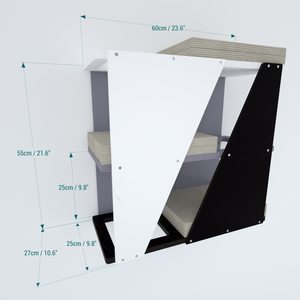 Cat Wall Shelf Bed - Sharp Loft - Scratchy Things Premium Pet Furniture