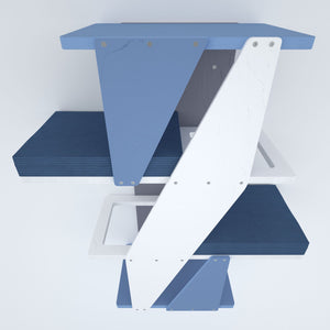 Cat Wall Shelf Bed - Sharp Stacker - Scratchy Things Premium Pet Furniture