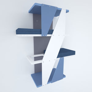 Cat Wall Shelf Bed - Sharp Stacker - Scratchy Things Premium Pet Furniture