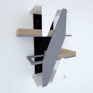 Cat Wall Shelf Bed - Sharp Stacker - Scratchy Things Premium Pet Furniture