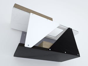 Cat Wall Shelf Bed Modern Tunnel Perch - Sharp Tunnel Mini - Scratchy Things Premium Pet Furniture