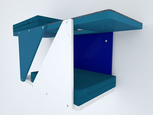 Cat Wall Shelf Bed Modern Tunnel Perch - Sharp Tunnel Mini - Scratchy Things Premium Pet Furniture