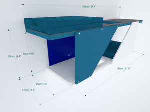 Cat Wall Shelf Bed - Sharp Tunnel - Scratchy Things Premium Pet Furniture