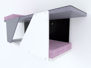Cat Wall Shelf Bed - Sharp Tunnel - Scratchy Things Premium Pet Furniture