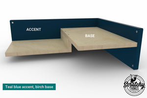 Cat Wall Shelf Corner - Wally Combo Corner - Scratchy Things Premium Pet Furniture