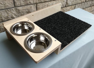 Cat Wall Shelf Feeder Step - Wally Flat Feeder - Scratchy Things Premium Pet Furniture