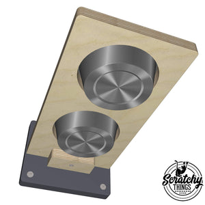 Cat Wall Shelf Feeder Step - Wally Step Feeder - Scratchy Things Premium Pet Furniture