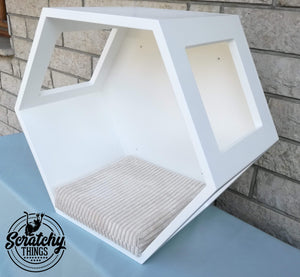 Cat Wall Shelf Hexagonal Bed - Wally Hex 30 - Scratchy Things Premium Pet Furniture