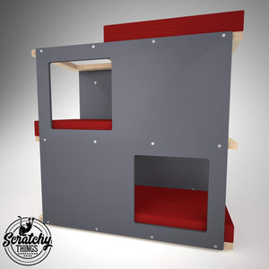 Cat Wall Shelf Step Bed Bundle - Wally Loft Bundle - Scratchy Things Premium Pet Furniture